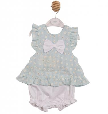 MB7250A  Floral open cross back sun set   (12-24 months)