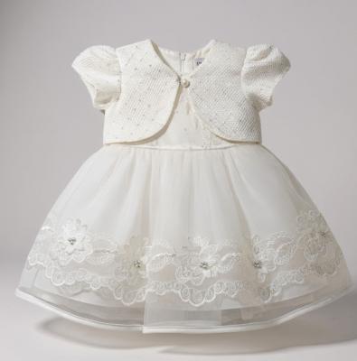 MEVD059W  Voile "Flower" Dress & Bolero  (0-36 months)