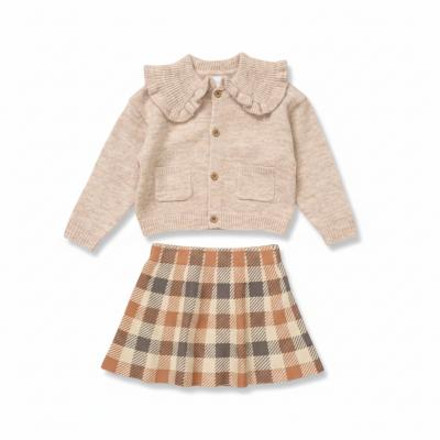 MIG11374B True Knit Cardigan and Tartan Skirt (2-4 years)