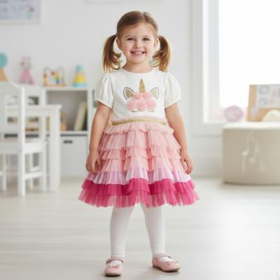 MIH14008  Unicorn Tutu Dress  (3-5 years)