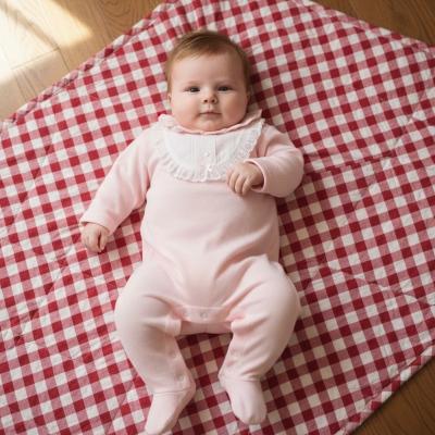 ML2120-6212P  Pink "Lace and Bow" All In One  (NB-6m)