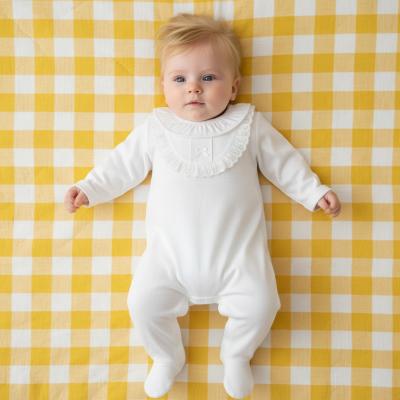 ML2120-6212W  White "Lace and Bow" All In One  (NB-6m)