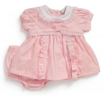 ML2120-6281P  Broderie Anglaise Dress Set  (6-24m)