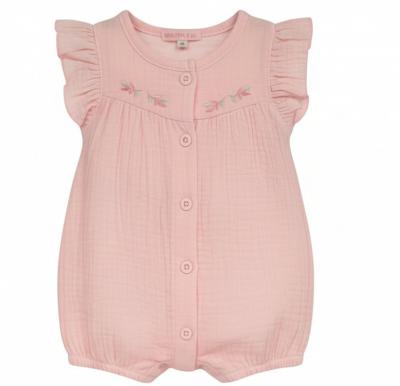 ML2120-6292P "Flowers" Muslin Romper (Newborn - 6 months)