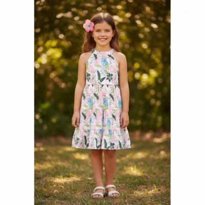 MSB03742-B  Floral Dress  (7-11 years)