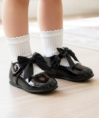 MeKylie-B  Black Bow Shoes Pack of 12  (Sizes 3-8)