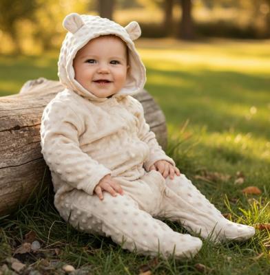NT2020-2619-T  Bubble/Popcorn Hooded All in One  (NB-9 months)