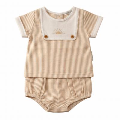 NT2120-6192B  Striped "Sunrise" Jam Pants Set  (0-6 months)