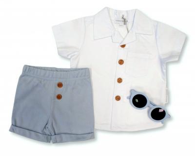 NT2120-6345B  Shorts Set with Glasses  (Nb-9 months)