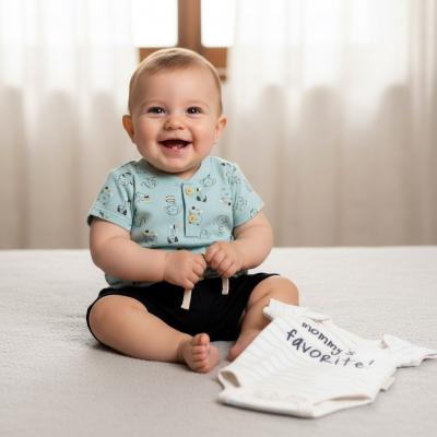 NT2120-6355 Puppy Top, Vest and Shorts Set (0-9 months)