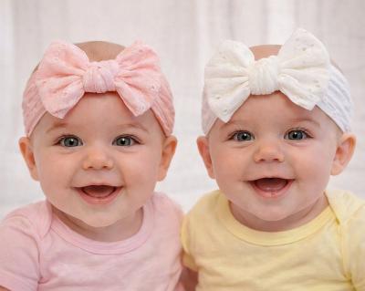 NT25-1399pw  Twin pack Stretch Bow headband set 