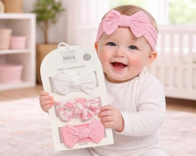 NT25-1401P  Triple Pack Stretch Bow Headband Set 