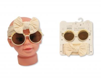 NT25-1407  Daisy Sunglasses and Headband Gift  (approx 12m)