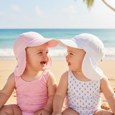 PB0214PW  Legionnaire Cap  (3-12 months)