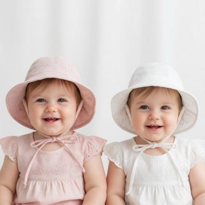 PB0396  Broderie Anglaise Hat  ( 6-18 months)