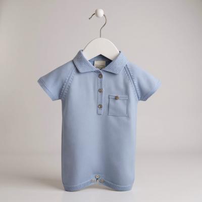 PX05590S  Bradley Sky Pocket Romper  (0-9 months)