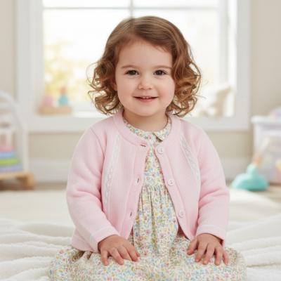 PX0858PB   Martha Pink Lace Cardigan  (6-24 months)