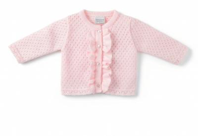 PX0863P-B   Luella Pink Frill Cardigan  (6-24 months)