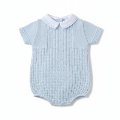 PX0874B   Sky Blue Leon Romper  (Newborn -6 months)
