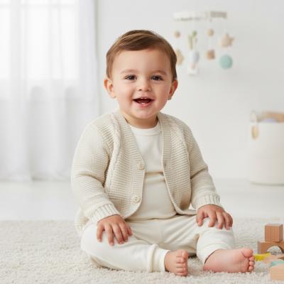 PX0877BIS-B  Natural Fletcher Cardigan  (6-24 months)