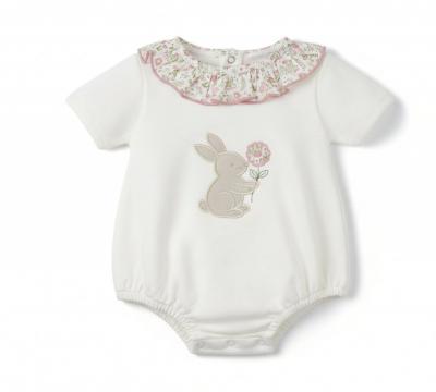 PX0886P  Bunny Jam Pant Romper  (0-9 months)
