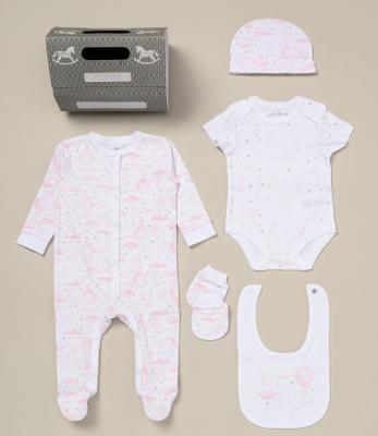 RBD07322  Balloon 5 Piece Layette & Bag  (NB - 6m)