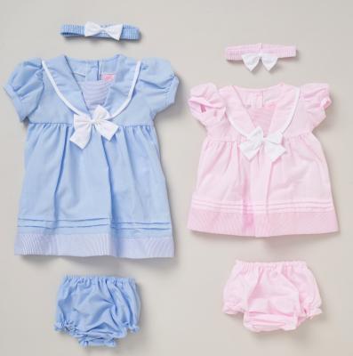 RBF09183A Sailor Style Dress Set (0-9 months)