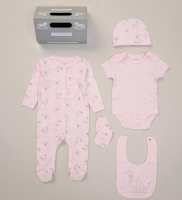 RBF09905P Sparkle "Hello" 5 Piece Layette Set (Nb-6 months)