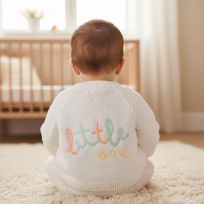 RBH15239  White  "Little One" Cardigan  (0-12 months)