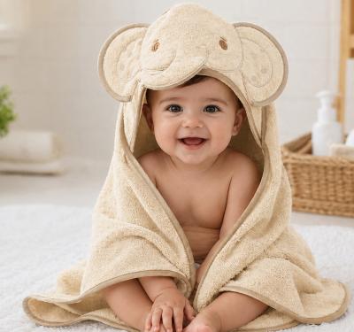 SB120-109-T "Elephant" Hooded Towels Taupe