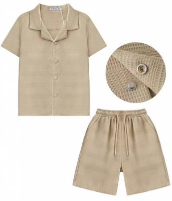 SMYG7036BI Waffle Shirt & Shorts Set ( 12-24 months)