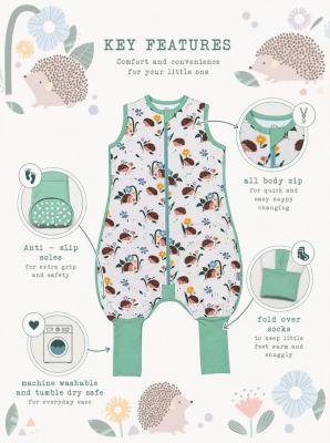 SSSS-2-HED Hedgehog 2.5 Tog Sleep Suit (3-36 months Choose)