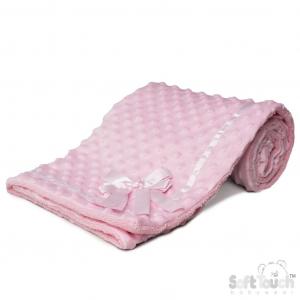 STFBP242-P  Pink Bubble Wrap with Sherpa 