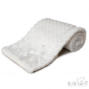 STFBP242-W  White Bubble Wrap with Sherpa 