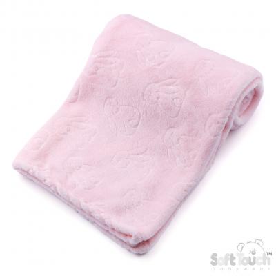STFBP305-Pi Pink "Bunny" Embossed Wrap