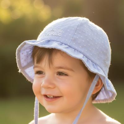 STH86B Sky Blue Dotty Hat "Little Prince" (0-24 months)