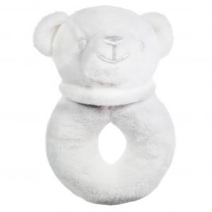 STRT21-Wh  Bear Rattle Toy 