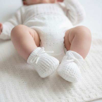 STS401-W  White Booties 