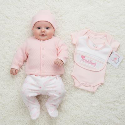 TCLBW20-598-P  Smocked "Cuddles" 5 Piece Set  (3-8lbs)