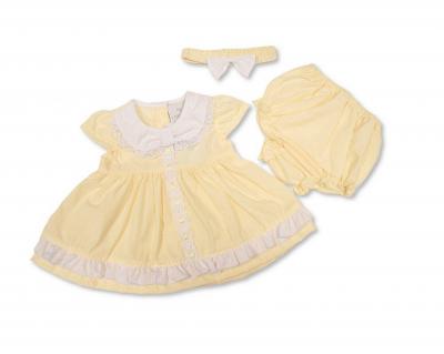 TCLBW20-717  "Lace and Bows" Dress Set  (3-8lbs)