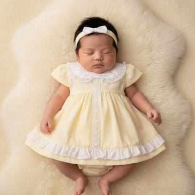 TCLBW20-717  "Lace and Bows" Dress Set  (3-8lbs)