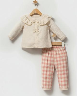 TO5771  Checked Cotton Blouse Outfit (6-36 months)