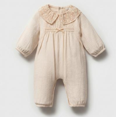 TO5780E  Floral Shirred Romper   (0-9 months)