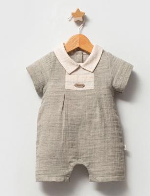 TO5870  Hemp Sage  Romper (0-9 months)