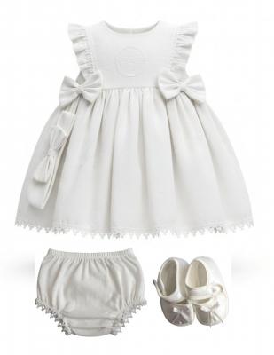 VS22132-W Doby Dress set (0-12 months)