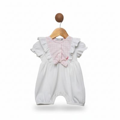 VS481612I Ivory Houndstooth Romper (3-18 months)