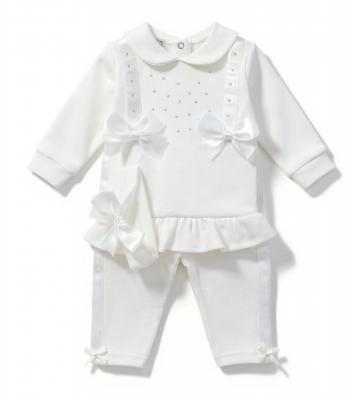 VV25104I Sparkle Bow Three Piece Set (0-9 months)