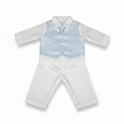 VV_CR01-Sk  Sky Paisely 4 Piece Suit 0-24m  (Choose Size)
